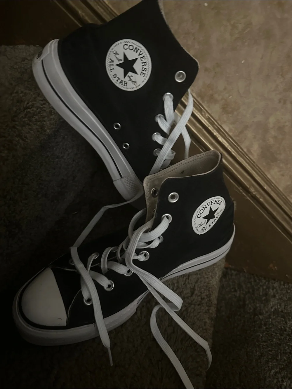 Converse Black High-Top Chukka Boots with White Accents Euphoria Zedaya Kicks